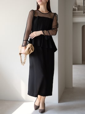 「アイテム（ドレス）」を使った、PREFERIR_webさん（レディース・162cm・20代）の冬コーディネート