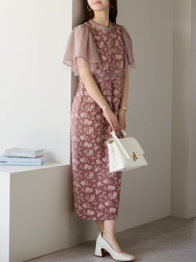 「PREFERIR（プレフェリール）のアイテム（ドレス）」を使った、PREFERIR_webさん（レディース・162cm）の春コーディネート