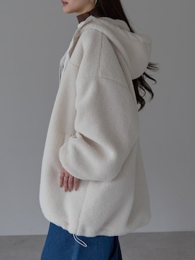 「ボアパーカー」｜PREFERIR_webさん（レディース・162cm）の冬コーディネート