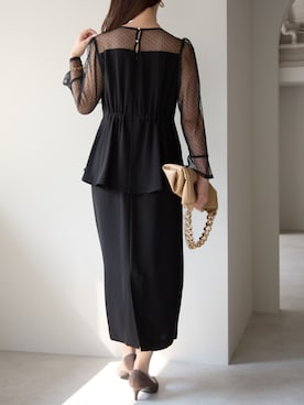 「アイテム（ドレス）」を使った、PREFERIR_webさん（レディース・162cm）の秋コーディネート