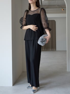 「アイテム（パンツドレス）」を使った、PREFERIR_webさん（レディース・162cm）の秋コーディネート