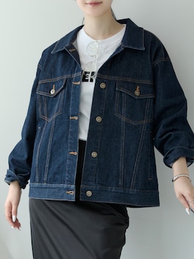 「Gジャン」｜「アイテム（デニムジャケット）」を使った、PREFERIR_webさん（レディース・162cm）の夏コーディネート