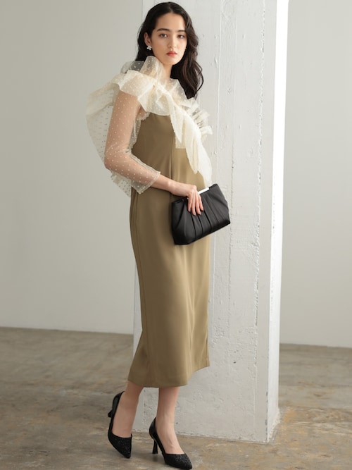 セール】マルチウェイ チュールフリル付き 結婚式 パーティー