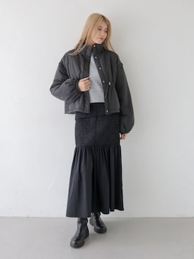 「アイテム（ダウンジャケット/コート）」を使った、PREFERIR_webさん（レディース・165cm・20代）の秋コーディネート