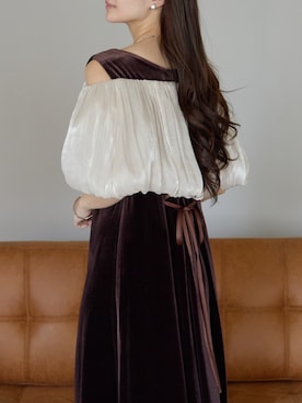 「アイテム（ドレス）」を使った、PREFERIR_webさん（レディース・162cm）の秋コーディネート