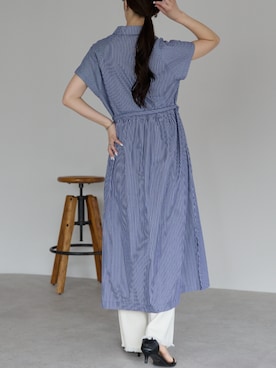 「アイテム（シャツワンピース）」を使った、PREFERIR_webさん（レディース・162cm）の夏コーディネート