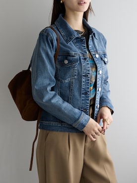 「アイテム（デニムジャケット）」を使った、PREFERIR_webさん（レディース・162cm・20代）の秋コーディネート