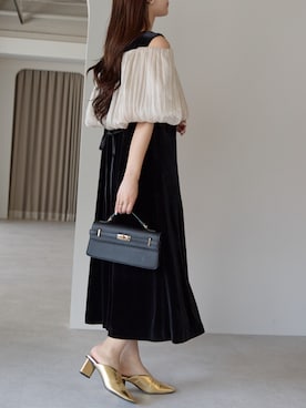 「アイテム（ドレス）」を使った、PREFERIR_webさん（レディース・162cm）の秋コーディネート
