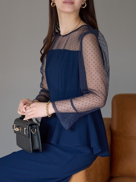 「アイテム（ドレス）」を使った、PREFERIR_webさん（レディース・162cm・20代）の秋コーディネート