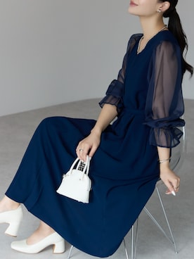 「アイテム（ドレス）」を使った、PREFERIR_webさん（レディース・162cm）の秋コーディネート