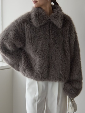 「ファーコート」｜PREFERIR_webさん（レディース・162cm）の秋コーディネート