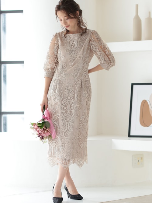 PREFERIRプレフェリール結婚式 パーティー ドレスブルーXL