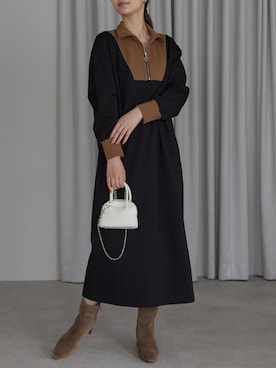 「アイテム（ワンピース/ドレス）」を使った、PREFERIR_webさん（レディース・162cm・20代）の秋コーディネート