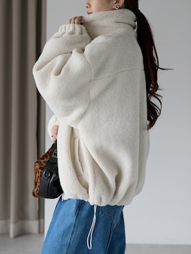 「ボアパーカー」｜PREFERIR_webさん（レディース・162cm）の冬コーディネート