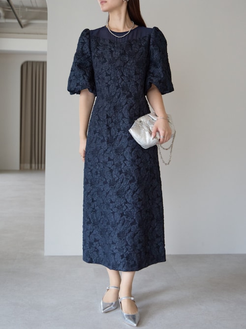 セール】結婚式 パーティー ボタニカル Aラインドレス (S,M,L,XL