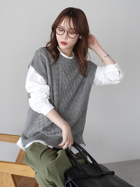 「PREFERIR（プレフェリール）のアイテム」を使った、PREFERIR_webさん（レディース・162cm）の秋コーディネート