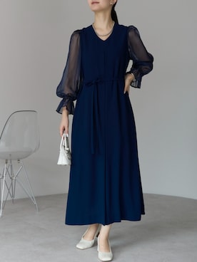 「アイテム（ドレス）」を使った、PREFERIR_webさん（レディース・162cm）の秋コーディネート