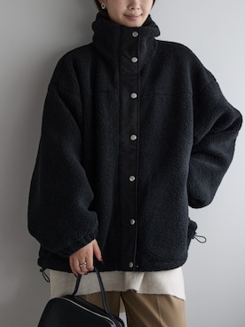 「スタンドカラー」｜PREFERIR_webさん（レディース・162cm）の冬コーディネート