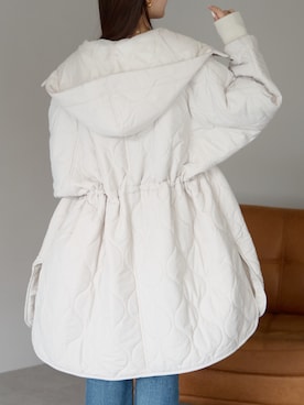 「アイテム（ダウンジャケット/コート）」を使った、PREFERIR_webさん（レディース・162cm・20代）の秋コーディネート