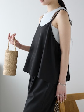「ワイドパンツ 」｜PREFERIR_webさん（レディース・162cm）の夏コーディネート