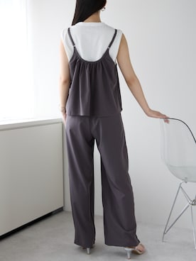 「ワイドパンツ 」｜PREFERIR_webさん（レディース・162cm）の夏コーディネート
