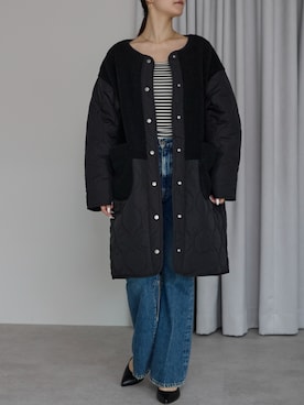 「アイテム（ノーカラーコート）」を使った、PREFERIR_webさん（レディース・162cm・20代）の夏コーディネート