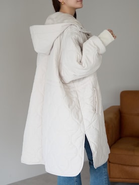 「アイテム（ダウンジャケット/コート）」を使った、PREFERIR_webさん（レディース・162cm・20代）の秋コーディネート