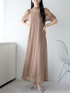 「レースワンピース」｜PREFERIR_webさん（レディース・162cm）の夏コーディネート