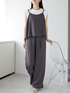 「ワイドパンツ 」｜PREFERIR_webさん（レディース・162cm）の夏コーディネート