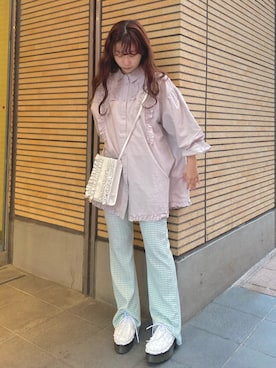 「アイテム（その他シューズ）」を使った、merry jenny 梅田店さん（レディース・154cm）の春コーディネート