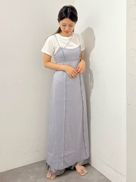 「アイテム（シューズ、パープル系）」を使った、merry jenny 梅田店さん（レディース・154cm）の夏コーディネート