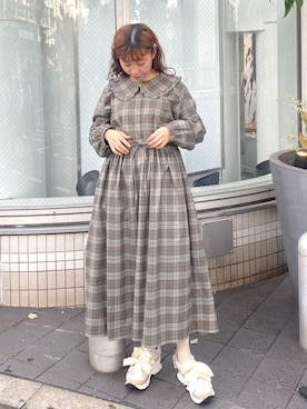 「真夏のアクティブスタイル」｜「アイテム（ワンピース）」を使った、merry jenny 梅田店さん（レディース・154cm）の夏コーディネート