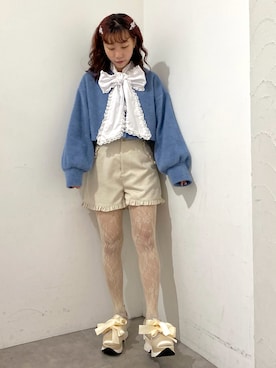 「アイテム（ヘアピン）」を使った、merry jenny 梅田店さん（レディース・154cm）の秋コーディネート