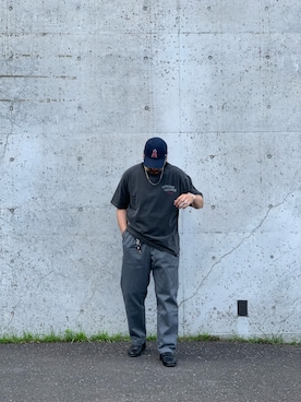 「Schott(ショット)のアイテム(Tシャツ/カットソー)」を使った、Ryuji Abeさん(メンズ・176cm)の春コーディネート
