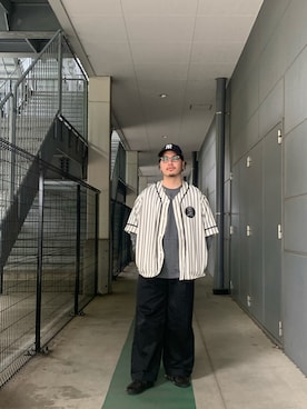 Schott/ショット/STRIPE BASEBALL SHIRT/ストライプ ベースボール