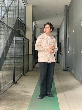 「schott(ショット)のアイテム(パンツ)」を使った、Ryuji Abeさん(メンズ・176cm)の夏コーディネート