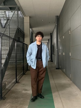 「YUKETEN（ユケテン）のアイテム」を使った、Ryuji Abeさん（メンズ・176cm）の秋コーディネート