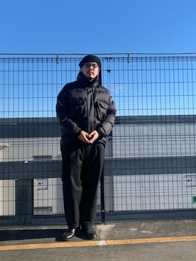 「schott(ショット)のアイテム(ダウンジャケット/コート)」を使った、Ryuji Abeさん(メンズ・176cm)の冬コーディネート