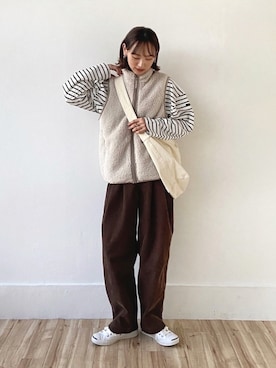 「THE SHINZONE（ザ　シンゾーン）のアイテム」を使った、UMIさん（骨格ナチュラル・レディース・165cm）の秋コーディネート