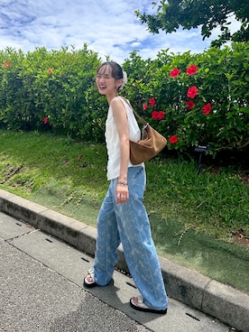 「アイテム（ブレスレット）」を使った、UMIさん（レディース・165cm）の夏コーディネート