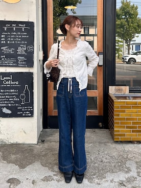 「FUULLY STUDIO（フーリィーステューディオ）のアイテム」を使った、UMIさん（レディース・165cm）の春コーディネート