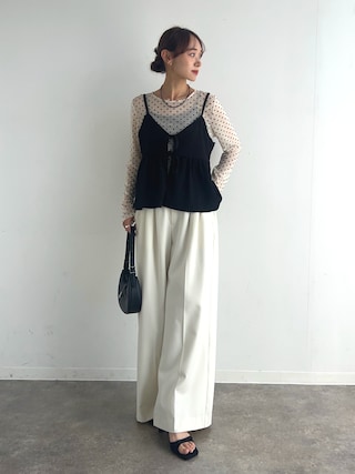 「NOGLE(ノグル)の【NOGLE/ノグル】アソートシアートップス(Tシャツ/カットソー)」を使った、UMIさん(レディース・165cm)の春コーディネート
