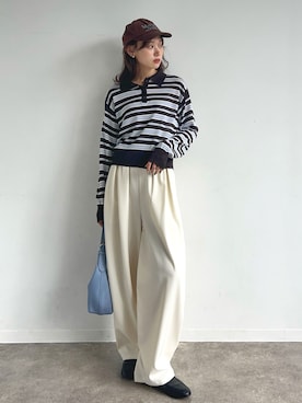 「NOGLE（ノグル）のアイテム」を使った、UMIさん（レディース・165cm）の秋コーディネート