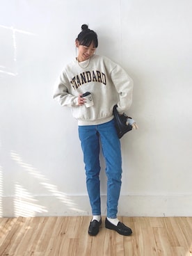 「Levi's（リーバイス）のアイテム」を使った、UMIさん（骨格ナチュラル・レディース・165cm）の冬コーディネート