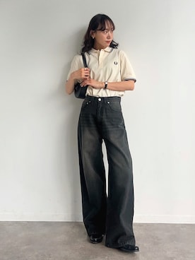 「CHARLES & KEITH（チャールズ & キース）のアイテム」を使った、UMIさん（骨格ナチュラル・レディース・165cm）の夏コーディネート