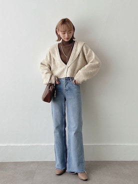 「Vicente（ヴィセンテ）のアイテム」を使った、UMIさん（レディース・165cm）の冬コーディネート