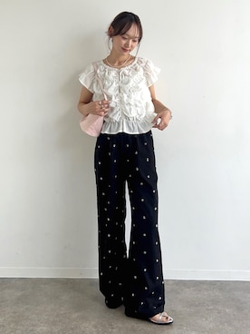 「NOGLE（ノグル）のアイテム」を使った、UMIさん（レディース・165cm）の夏コーディネート