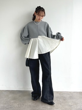 「アイテム（その他トップス）」を使った、UMIさん（レディース・165cm）の秋コーディネート