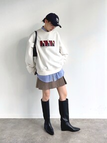 ADAM ET ROPE' ボックスタックミニスカート 36サイズ ADAM ET ROPE'（アダムエロペ）の「【ZOZO限定・多サイズ】ボックス