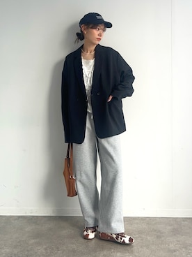 「NOGLE（ノグル）のアイテム」を使った、UMIさん（レディース・165cm）の春コーディネート